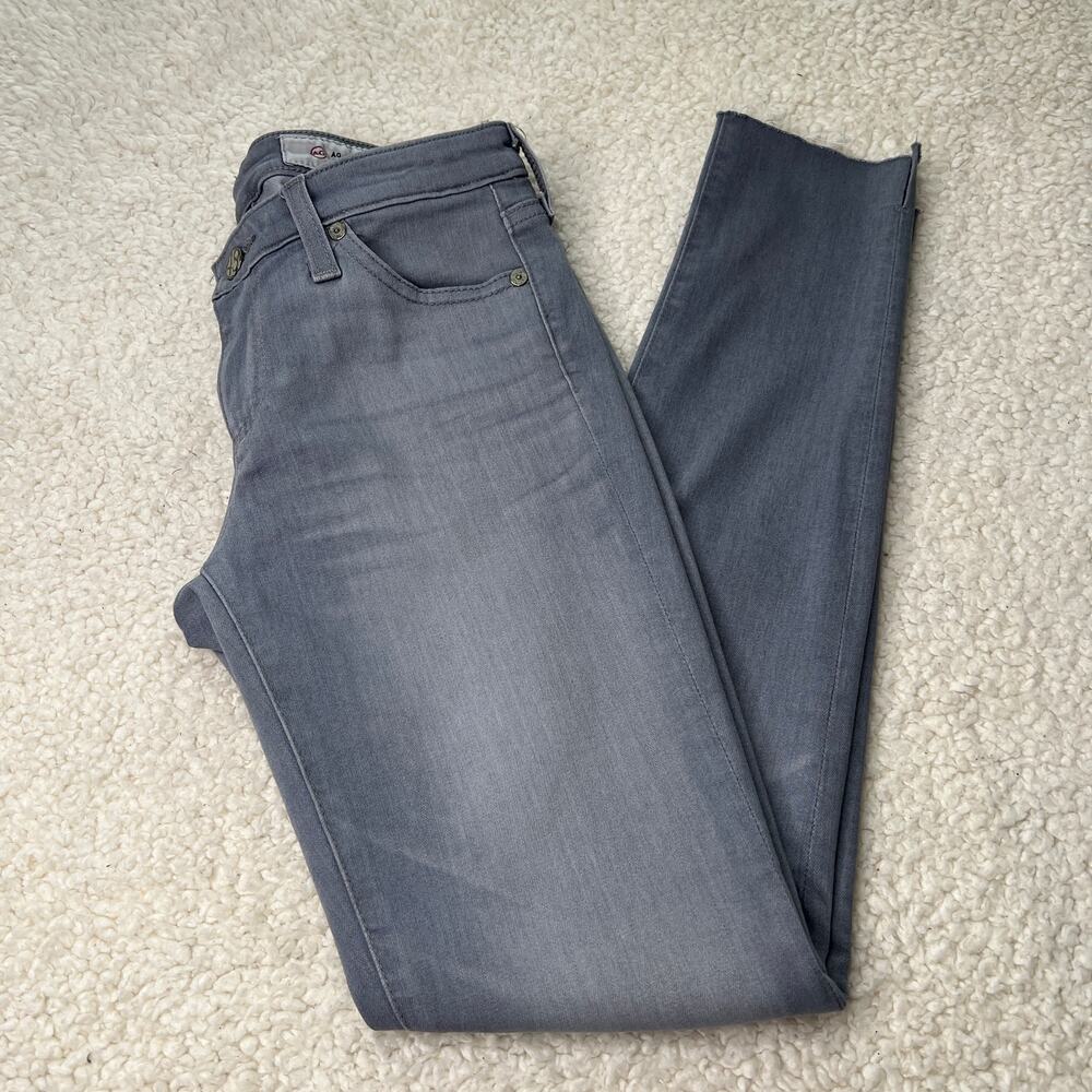 AG Denim The Legging Ankle Super Skinny Gray Jean 25R
